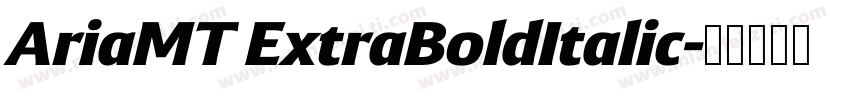 AriaMT ExtraBoldItalic字体转换